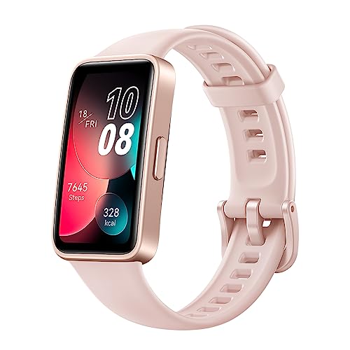 HUAWEI Band 8 Smartwatch, Ultra Slim Design, Sleep Tracking, 2 Week Battery Life, Health and Fitness Tracker, Compatible with Android & iOS, German Version, Sakura Pink