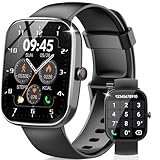 Csasan Smartwatch Herren Damen, 1,91' HD Touchscreen Smart Watch mit Telefonfunktion, 112+ Sportmodi Fitnessuhr mit Puls-Schlaf-Monitor Schrittzähler, IP68 Wasserdicht Sportuhr für Android iOS